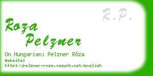 roza pelzner business card